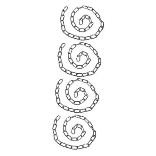 UPKOCH 4 Stück Teiliges Halloween Deko Imitation Metallkette Rostfarben Kunststoff Gefängnis Ketten für und Kostüm Zubehör von UPKOCH
