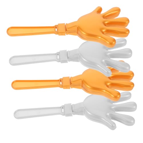 UPKOCH 4 Stück Teiliges Handklapper in Gold und Silber Tragbare Party Accessoires Laute Lärmmacher für Geburtstagsfeiern Sportveranstaltungen und Karneval mit Auffälligem Design UPKOCH 4 Stück Teiliges Handklapper in Gold und Silber Tragbare Party Accessoires Laute Lärmmacher für Geburtstagsfeiern Sportveranstaltungen und Karneval mit Auffälligem Design von UPKOCH