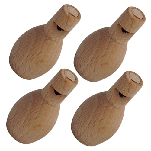 UPKOCH 4 Stück Teiliges Holzpfeifen für DIY Bemalbare Mini Flöten aus Glattem Unbehandeltem Holz Sichere Holzspielzeuge für Musikalische Früherziehung und Kreative Bastelaktivitäten von UPKOCH