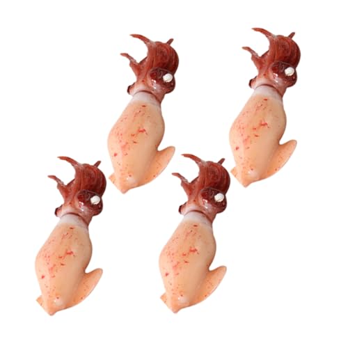 UPKOCH 4 Stück Teiliges Künstliche Mini Modelle Lebensechte Meeresfigur Hochwertige Leichte Figuren Realistische Deko für DIY Bastelei und Wohnraumgestaltung von UPKOCH