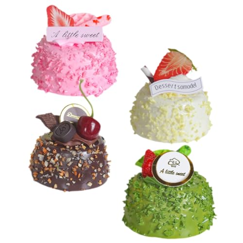 UPKOCH 4 Stück Teiliges Künstliches Kuchenmodell Realistische Dekorative Dessert Requisiten aus PU Resin Weiß Schokolade Grün für Hochzeit Party Schaufenster Dekoration UPKOCH 4 Stück Teiliges Künstliches Kuchenmodell Realistische Dekorative Dessert Requisiten aus PU Resin Weiß Schokolade Grün für Hochzeit Party Schaufenster Dekoration von UPKOCH