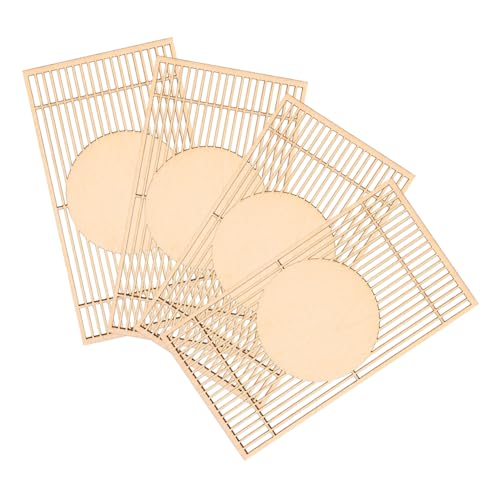 UPKOCH 4 Stück Teiliges Miniatur Holz Screen Modell Dekorativer Mini Haus Bildschirm für Handgefertigt für Sandtisch Miniatur Garten und DIY szenerien Naturgetreues Design von UPKOCH