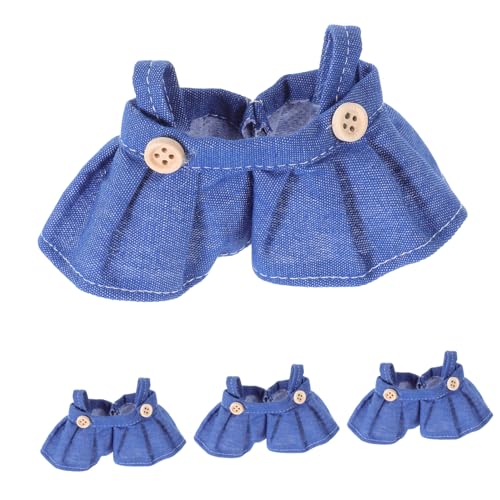 UPKOCH 4 Stück Teiliges Overalls Kleid für Stoffpuppen Weiches Strapazierfähiges Material Einfach Anzuziehen Passgenaues Puppenoutfit für Kostüm und Sammlungszwecke von UPKOCH