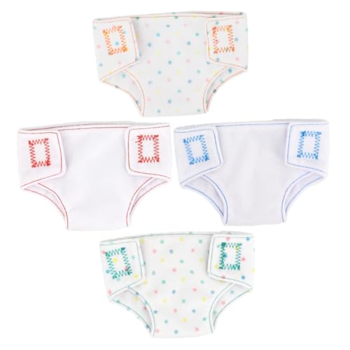 UPKOCH 4 Stück Teiliges Puppenunterwäsche aus Miniatur Panties für Puppen für Puppen Outfits Waschbar und Wiederverwendbar Zubehör für Gestalten von UPKOCH