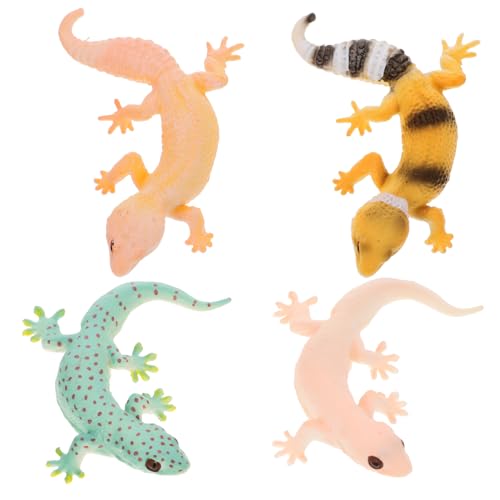 UPKOCH 4 Stück Teiliges Realistische Künstliche Eidechsen Spielfiguren mit Glatter Oberfläche Pädagogisches Reptilienmodell für Garten Partydekoration Sicheres Lernspielzeug für UPKOCH 4 Stück Teiliges Realistische Künstliche Eidechsen Spielfiguren mit Glatter Oberfläche Pädagogisches Reptilienmodell für Garten Partydekoration Sicheres Lernspielzeug für von UPKOCH