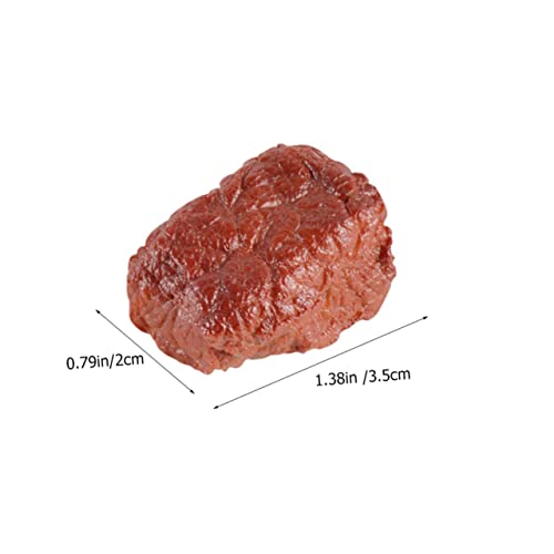 UPKOCH 4 Stück Teiliges Realistische Rindfleisch Modelle aus Lebensechte Künstliche Fleischdekoration für Küche Restaurant Fotografie und Festtagsdekoration Langlebige und Robuste von UPKOCH