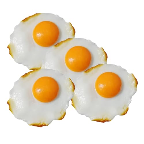 UPKOCH 4 Stück Teiliges Realistische Spiegeleier für Multifunktionale Fotografie Requisiten und Dekoration für Tisch und Spielküche UPKOCH 4 Stück Teiliges Realistische Spiegeleier für Multifunktionale Fotografie Requisiten und Dekoration für Tisch und Spielküche von UPKOCH