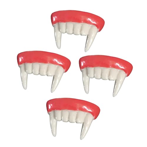 UPKOCH 4 Stück Teiliges Vampirzähne Halloween Fangs mit Sicherem Sitz Wiederverwendbar Spitze Prothesenzähne für Erwachsene für Gruselige Cosplay Kostümpartys UPKOCH 4 Stück Teiliges Vampirzähne Halloween Fangs mit Sicherem Sitz Wiederverwendbar Spitze Prothesenzähne für Erwachsene für Gruselige Cosplay Kostümpartys von UPKOCH