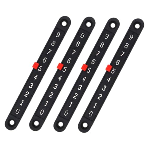 UPKOCH 4 Stück Tischfußball-Torschütze Spielpunktzähler Tischfußball-Scorekeeper Tischfußball Zähltafel Tischfußball Zubehör Torwart beim Tischfußball Fußball Torwart Plastik Black von UPKOCH
