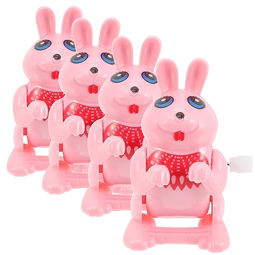 UPKOCH 4 Stück Uhrwerk-Kaninchen-Modell Kleinkinder Cool Figuren Toys spielsachen für Uhrwerkversorgung für dekoratives Uhrwerk für Plastik Rosa von UPKOCH