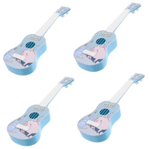 UPKOCH 4 Stück Ukulele kindergitarre Kinder Gitarre Spielzeuggitarre für Kleinkinder Spielzeug für Kleinkinder Kinderspielzeug Spielzeuge pädagogische Gitarre für Kinder Kleinkind Gitarre von UPKOCH