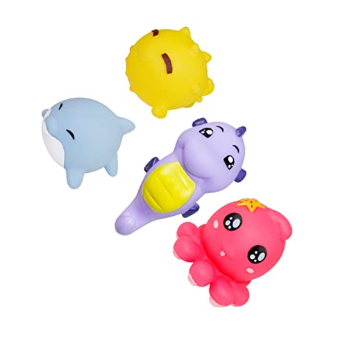 UPKOCH 4 Stück lustiges quietschendes kinderspielzeug für kauspielzeug kinderknallzeug Water Toys Toys in Tierform Badespielzeug für Babys UPKOCH 4 Stück lustiges quietschendes kinderspielzeug für kauspielzeug kinderknallzeug Water Toys Toys in Tierform Badespielzeug für Babys von UPKOCH