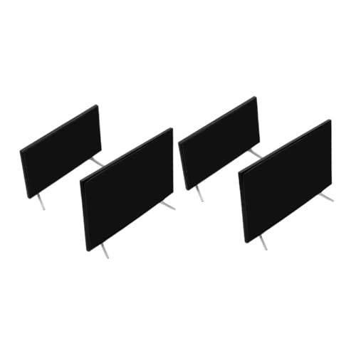 UPKOCH 4 Stücke Maßstab Mini Fernseher mit Stabilem Sockel Realistische Dekoration Puppenmöbel Zubehör für Wohnzimmer und Kreative Szenen von UPKOCH