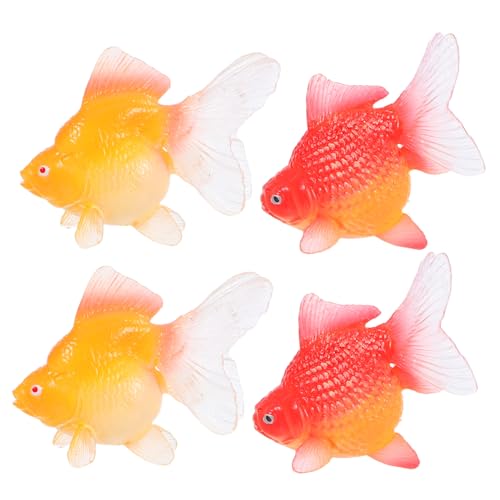 UPKOCH 4 Stücke Schwimmende Goldfisch Deko Künstliche Miniatur Goldfische Kunststoff Koi Figuren Realistische Aquarium Tierfiguren für Aquarium Gartendeko UPKOCH 4 Stücke Schwimmende Goldfisch Deko Künstliche Miniatur Goldfische Kunststoff Koi Figuren Realistische Aquarium Tierfiguren für Aquarium Gartendeko von UPKOCH
