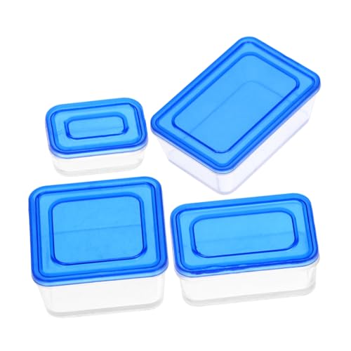 UPKOCH 4 Teilige Boxen Mini Lunchbox Miniaturmöbel Lunchbox Puppenhauszubehör Vorratsbehälter Für Lebensmittel Miniatur Puppenhaus Kit Mini Sachen Mini Dinge Mini Kapseln von UPKOCH