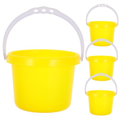 UPKOCH 4 Teiliges Mini Strand Eimer aus Kunststoff für Leichter Sandspielzeug Eimer mit Einfachem Griff für Sandburgen Bauen und Wasserspaß Am Strand oder Sandkasten UPKOCH 4 Teiliges Mini Strand Eimer aus Kunststoff für Leichter Sandspielzeug Eimer mit Einfachem Griff für Sandburgen Bauen und Wasserspaß Am Strand oder Sandkasten von UPKOCH