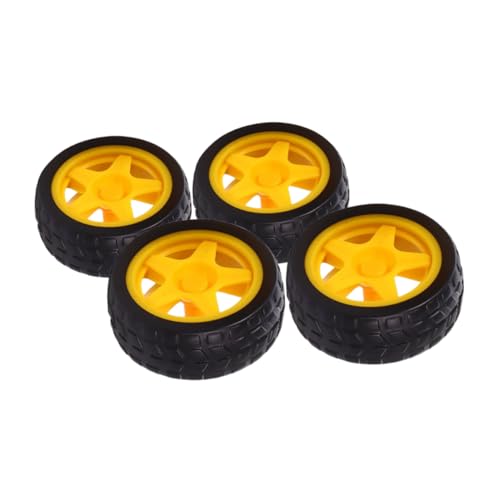 UPKOCH Spielzeug Rc Auto Teile 4 Stücke Gummi Auto Rad Für Roboter Spielzeug Und Simulation Auto von UPKOCH