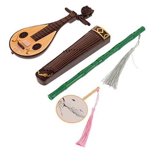 UPKOCH 4stücke Miniatur Antike Spielzeug Zubehör Teiliges Mit Flöte Zither Und Fächer Farben Zufällig Für Puppenhäuser Und Kreative Dekoration UPKOCH 4stücke Miniatur Antike Spielzeug Zubehör Teiliges Mit Flöte Zither Und Fächer Farben Zufällig Für Puppenhäuser Und Kreative Dekoration von UPKOCH