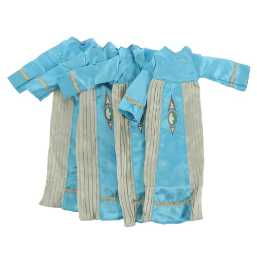 UPKOCH 4-teiliges Puppen-Abaya: Islamisches Babypuppenkostüm – Muslimischer Thobe & Robe – Schaukleidung – Arabisches Outfit-Accessoires – Langärmlige, bescheidene Kleidung für 11 Zoll von UPKOCH