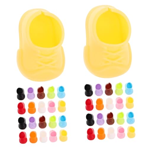 UPKOCH 40 Paare Miniatur Puppenschuhe für Puppen Flache Stabile Mini Schuhe in Farben Puppenhaus Zubehör Kreative Rollenspiele Einfache Reinigung für Sammler und Partys UPKOCH 40 Paare Miniatur Puppenschuhe für Puppen Flache Stabile Mini Schuhe in Farben Puppenhaus Zubehör Kreative Rollenspiele Einfache Reinigung für Sammler und Partys von UPKOCH
