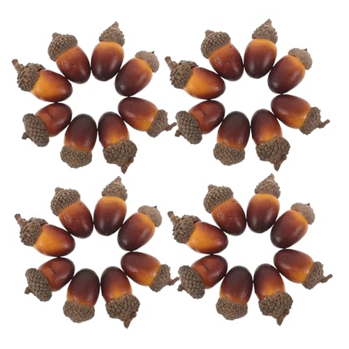 UPKOCH 40 Stück Künstliche Eicheln mit Kappe Realistische Deko Nüsse für DIY Basteln Herbst Tischdeko Thanksgiving Weihnachten Wohnraumgestaltung UPKOCH 40 Stück Künstliche Eicheln mit Kappe Realistische Deko Nüsse für DIY Basteln Herbst Tischdeko Thanksgiving Weihnachten Wohnraumgestaltung von UPKOCH
