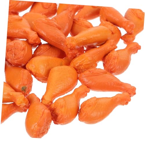UPKOCH 40stücke Miniatur Chickenbeine Realistische Spielzeug-nahrungsmittel Für Puppenhäuser Detailgetreue Dekoration Für Kochsets Und Dioramen Langlebige Miniatur Fleischprops von UPKOCH
