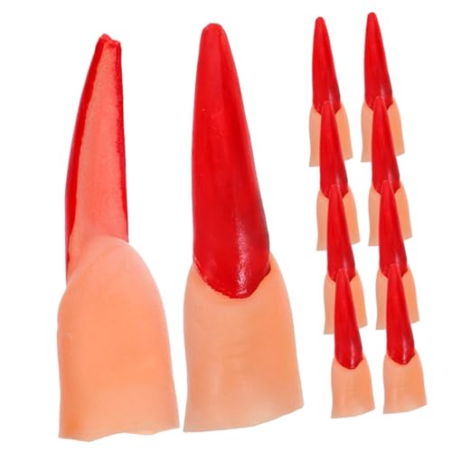 UPKOCH 40 Stück Teiliges Halloween Hexenfinger mit Langen Nägeln Realistische und Gruselige Fake Finger für Lesepointer Verstellbare Fingerhüllen aus Kunststoff für Cosplay Party UPKOCH 40 Stück Teiliges Halloween Hexenfinger mit Langen Nägeln Realistische und Gruselige Fake Finger für Lesepointer Verstellbare Fingerhüllen aus Kunststoff für Cosplay Party von UPKOCH