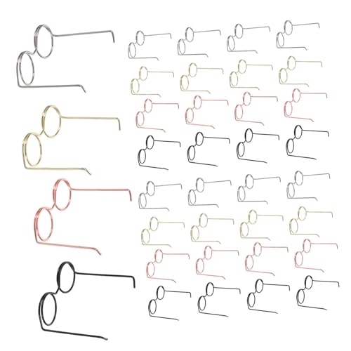 UPKOCH 40 Stück Teiliges Mini Metallbrillen für Puppenhaus Dekoration DIY Basteln Gold Silber Roségold Schwarz Kleine Miniatur Brillenrahmen für Puppen und Sammler UPKOCH 40 Stück Teiliges Mini Metallbrillen für Puppenhaus Dekoration DIY Basteln Gold Silber Roségold Schwarz Kleine Miniatur Brillenrahmen für Puppen und Sammler von UPKOCH
