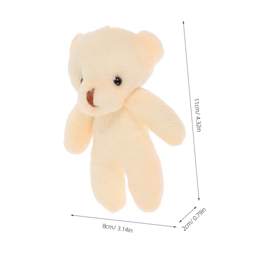 UPKOCH 40 Stück Teiliges Mini Plüschbär Weiche Kleine Bärenfiguren Detailreichem Design als Hängende Dekoanhänger für Schlüssel Rucksack und DIY Bastelprojekte von UPKOCH