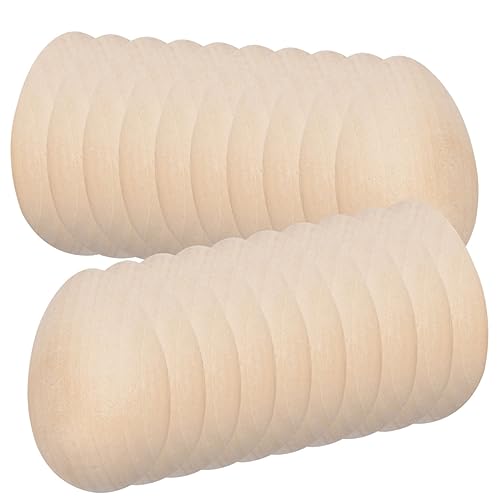 UPKOCH 40St nachgeahmte Eier Hühner -Ei Fälschung Huhn Pfannkuchen Osterbasteln für Ostereier Ostereier Ornamente bemalen Sie Ihre eigenen Eier Holz von UPKOCH