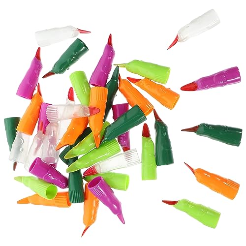 UPKOCH 40st Halloween-nagelset Halloween Falsche Nägel Fingerverlängerungsspielzeug Fingerverlängerungen Halloween Halloweenkostüm Halloween-hexenzubehör Halloween-Handschuhe Blutig Sport von UPKOCH