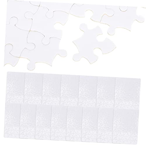 UPKOCH 45 Blatt Kinderspielzeug pädagogisches Spielzeug Puzzle aus leerem Papier Kinderpuzzle Kinder rätsel Spielzeuge Leere Rätsel zeichnen Leere Puzzles Sublimation leeres Blatt a5 Weiß von UPKOCH