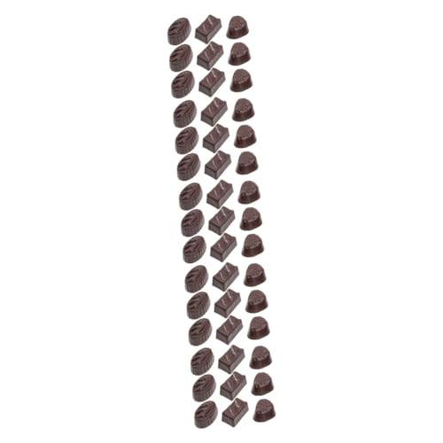 UPKOCH 45 STK Simulationsschokolade Schokoladendekor Für Den Tisch Schüttgut Schokolade Masse Bonbonschokolade Tischdekoration Simulierte Schokolade Schreibtisch PVC Kind Ornamente von UPKOCH