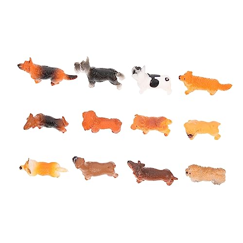 UPKOCH 48 STK Hundemodell Miniatur Spielzeug für Teenager Spielzeug Hunde für Kinder spielzeughund für Kinder Modelle Weihnachtsdekorationen Mini-Hundefigur Spielzeug Welpen-Ornamente PVC von UPKOCH