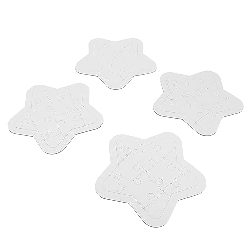 UPKOCH 4Sätze DIY Papier Puzzles Für Teiliges Basteln Bastelmaterialien Für Kreative Projekte Für Doodle Boards Und Gestaltung von UPKOCH