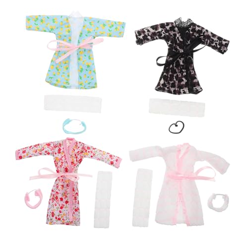 UPKOCH 4Sätze Teiliges Puppen Bademantel Set mit Badetuch und Stirnband Mini Puppen Schlafkleidung für Kreatives und Vielseitige Ankleideoptionen für Puppen UPKOCH 4Sätze Teiliges Puppen Bademantel Set mit Badetuch und Stirnband Mini Puppen Schlafkleidung für Kreatives und Vielseitige Ankleideoptionen für Puppen von UPKOCH