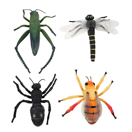 UPKOCH 4stücke Teiliges Von Realistischen Insektenmodellen Spielzeug Für Mädchen Kognitiven Entwicklung Als Lernspielzeug Und Dekoration Für Feiertage von UPKOCH