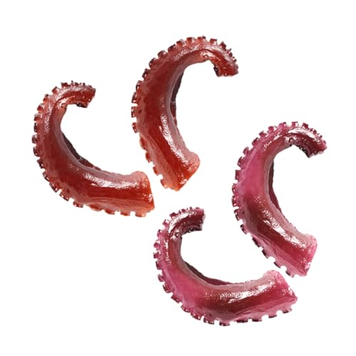 UPKOCH 4stücke Künstliche Octopus Lebensechtes Für Meeresfrüchte Grill Und Fotoprops Farben Für Tischdekoration Und Kreative Lebensmittelpräsentation von UPKOCH
