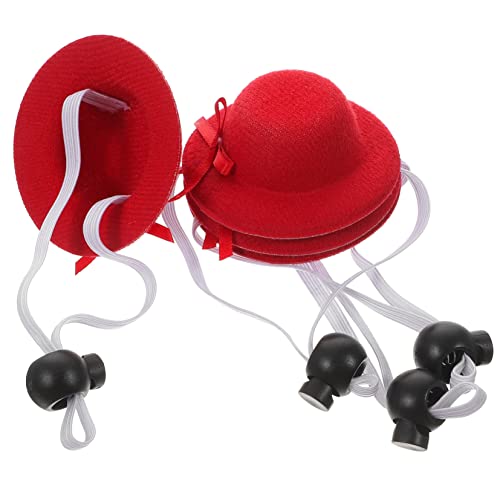 UPKOCH 4Stücke Mini Hüte Für DIY Hüte Für Puppen Kreative Bastelideen Dekoration Für Partys Und Fotoshootings Vielseitig Einsetzbar von UPKOCH