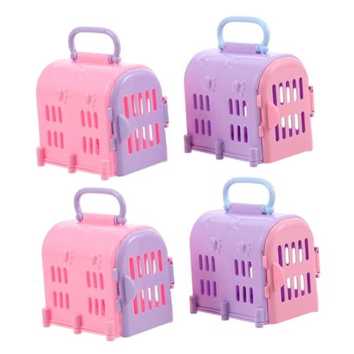 UPKOCH Miniatur-reisebox Für Katzen Und Hunde Puppenhaus Haustierträger Realistischer Reisekäfig Für Rollenspiele Farbe von UPKOCH