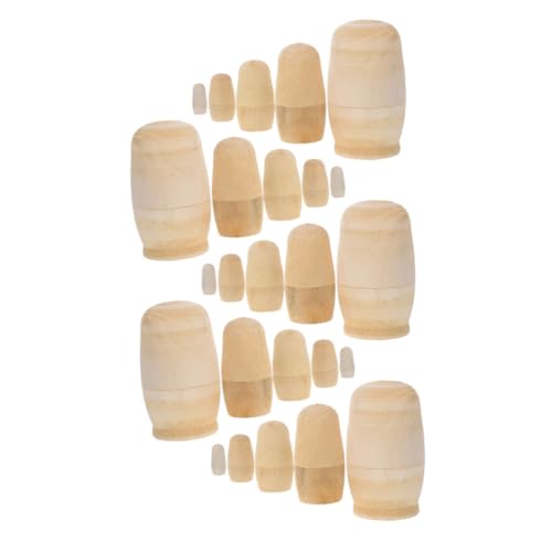 UPKOCH 5 Sätze Unbemalte Russische Holzpuppen Schichtiges DIY Aus Natürlichem Holz Zum Bemalen Vielseitige Dekoration Und Persönliche Geschenkideen UPKOCH 5 Sätze Unbemalte Russische Holzpuppen Schichtiges DIY Aus Natürlichem Holz Zum Bemalen Vielseitige Dekoration Und Persönliche Geschenkideen von UPKOCH