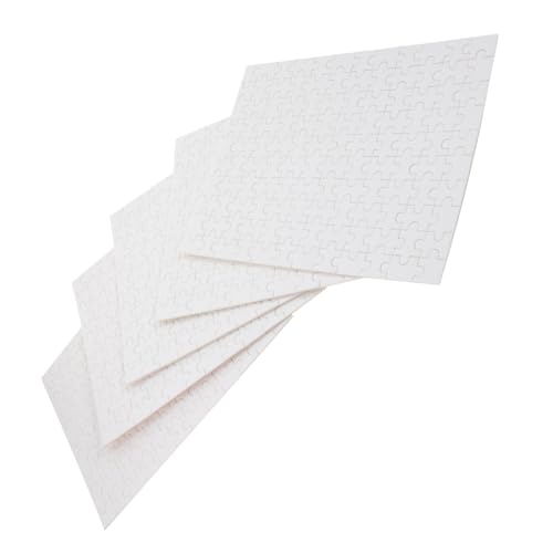 UPKOCH 5 Satz Teiliges Blanko Holzpuzzle Sublimationsfähige Puzzleteile für Thermotransferdruck DIY Kreativspielzeug für Malen Basteln Party und UPKOCH 5 Satz Teiliges Blanko Holzpuzzle Sublimationsfähige Puzzleteile für Thermotransferdruck DIY Kreativspielzeug für Malen Basteln Party und von UPKOCH