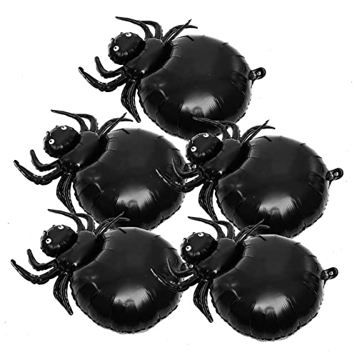 UPKOCH Halloween-spinnenballons Aus Aluminiumfolie Set Für Partydekorationen 5er-pack von UPKOCH