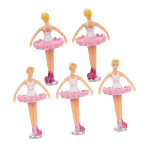 UPKOCH 5 Stück Ballettpuppe Puppen-Accessoire Puppenprinzessin Balletttänzerin Puppe Prinzessin Puppe Figur Tänzerpuppe Puppenornament Puppendekor Tanzende Mädchenpuppe Plastik von UPKOCH
