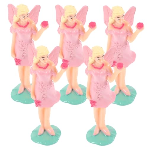 UPKOCH 5 Stück Balletttänzerin Puppen Figurine für Spieluhr Zubehör Tanzende Prinzessinnenpuppe aus Robustem Kunststoff Detailreiche Musikbox Deko für Mädchen und Sammler von UPKOCH