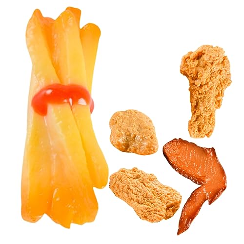 UPKOCH 5 Stück Brathähnchen -Set -Modell Hühnerfutter Kleines Snackmodell Gebraten Gefälscht Fritten Realistisches Fastfood Faux-Snack-Modell Falsch Frittiertes Essen PVC UPKOCH 5 Stück Brathähnchen -Set -Modell Hühnerfutter Kleines Snackmodell Gebraten Gefälscht Fritten Realistisches Fastfood Faux-Snack-Modell Falsch Frittiertes Essen PVC von UPKOCH