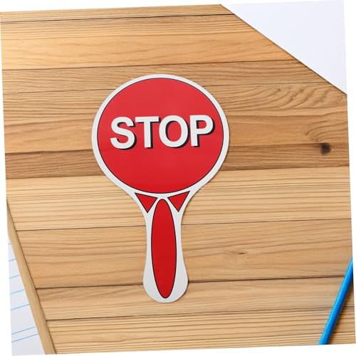 UPKOCH 5 Stück Doppelseitiges Stop-Schild mit Griff Rot-grün Verkehrssignal für Verkehrserziehung Kindergarten Klassenzimmer Lernspielzeug Sicher Robust Handlich von UPKOCH
