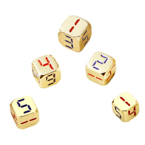 UPKOCH 5 Stück Goldene Zahlenwürfel Farbig Gerundet Riesige Würfel Spiellehrwürfel Mini Ecke Klein Partyzubehör Brettspiel Würfel Große Nummerierte Würfel 6-seitige Würfel Zinklegierung UPKOCH 5 Stück Goldene Zahlenwürfel Farbig Gerundet Riesige Würfel Spiellehrwürfel Mini Ecke Klein Partyzubehör Brettspiel Würfel Große Nummerierte Würfel 6-seitige Würfel Zinklegierung von UPKOCH