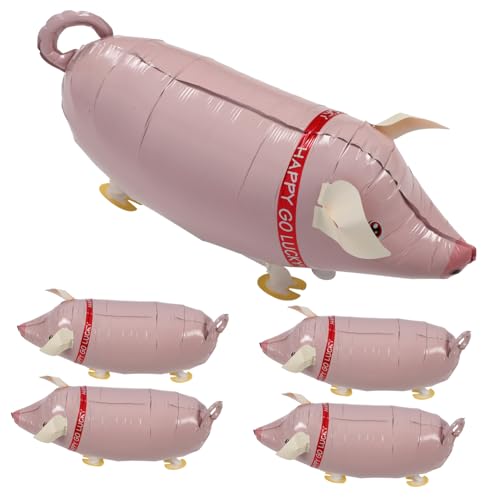 UPKOCH 5 Stück Inflatable Pig Balloon Party Dekoration für Kindergeburtstage und Luau Events Leicht und Tragbar für Spaß und Spiele von UPKOCH