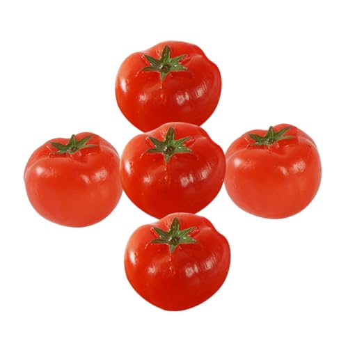 UPKOCH 5 Stück Kirschtomatenmodell Wunder- Modelle gefälschte Tomatenminiaturen künstliche Miniaturtomate Mini-Fruchtmodell gefälschte Minitomate Miniatur-Obstdekorationen PVC rot UPKOCH 5 Stück Kirschtomatenmodell Wunder- Modelle gefälschte Tomatenminiaturen künstliche Miniaturtomate Mini-Fruchtmodell gefälschte Minitomate Miniatur-Obstdekorationen PVC rot von UPKOCH